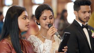 OH DIVYA KARUNYAME SONG  ANSA amp AGHIL WEDDING DAY [upl. by Dwayne192]