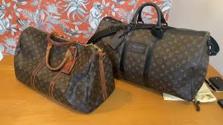 WATERPROOF Louis Vuitton Keepall 55 Vs Louis Vuitton Keepall 50 [upl. by Arret669]