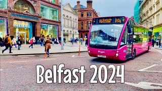 Belfast The Capital of Northern Ireland November 2024 4k Walking tour of Belfast city centre [upl. by Gnuhn]