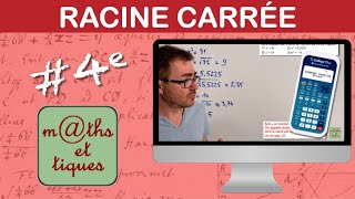 Calculer une racine carrée  Quatrième [upl. by Atlee]