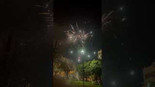 New Year 2024 thessaloniki fireworks 4k 60fps greece [upl. by Ellehcan]