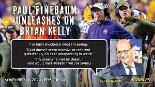 ESPNSEC Networks Paul Finebaum Shares Candid Impressions of Brian Kelly LSU Football [upl. by Rieger]