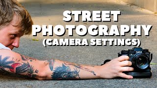 The Best Camera Settings For Street Photography [upl. by Ecinad]