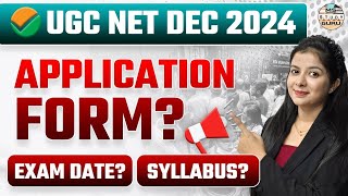 Ugc Net Dec 2024 Application Form Date  Exam Date  Syllabus  By Simranjit Kaur Mam [upl. by Uolyram]