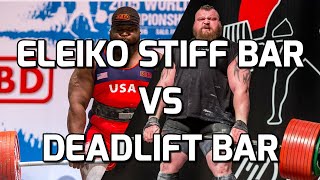 ELEIKO STIFFPOWERLIFTING BAR VS DEADLIFT BAR [upl. by Sunderland]