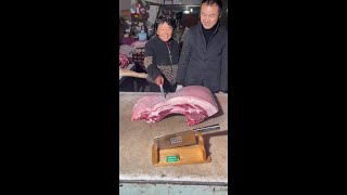 Pork cut  The best piece of meat  Slicing Pork  fresh pork pig Dec 09 [upl. by Nnaeirual319]