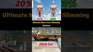 Ultimate Men’s Core Slimming Workout gymworkout 6packmotivation 6packabs sixpackabs shorts [upl. by Drofnil]