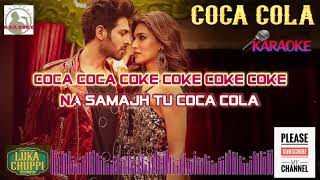 COCA COLA luka chuppi Karaoke HQ with Scrolling Lyrics [upl. by Mairam]