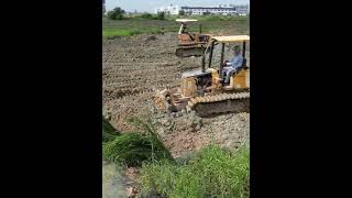 Start A New Project And Complete 100  Landfill by Bulldozer KOMATSU D20P amp Truck 5Ton [upl. by Concha802]