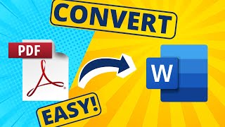 How to EASILY Convert PDF to Word  2023 [upl. by Ardnajela543]