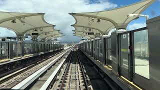 Honolulu Skyline Metro Rail Eastbound from Kualakai to Hālawa Station Drivers Eye View Full Ride [upl. by Emory]