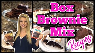 Creative BOX BROWNIE Recipes  TASTY Recipes using Box Brownie Mix [upl. by Tarr]