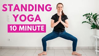 10 MIN STANDING YOGA STRETCH  Yoga Without Mat  Yoga with Uliana [upl. by Ittam41]