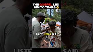 He was Brought to Tears after Hearing the Gospel evangelism [upl. by Kokaras]