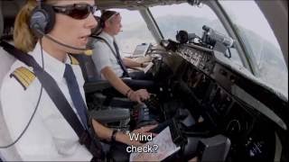 Quito Approach  Lufthansa MD11F English Subtitles [upl. by Mickie589]