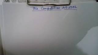 Competition Act 2002  Part 1  Overview  Brief Introduction in Hindi [upl. by Alekahs]