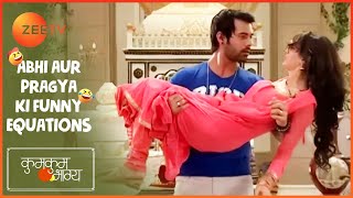 Abhi ने Pragya को गिरने से बचाया  Abhi aur Pragya ki Funny Equations  Kumkum Bhagya  Zee TV [upl. by Nemrak]