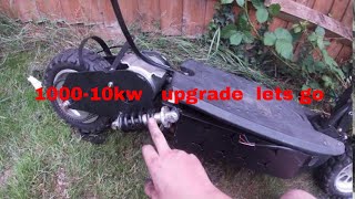 evo powerboard 1000w to 10kw motor upgrade and over volt to 96v p1 [upl. by Lorsung887]