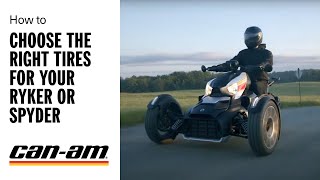 What Tires Should I use on my CanAm Ryker or Spyder [upl. by Henryson677]