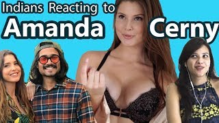 Indians react to YouTubers Amanda Cerny  Say Whaaat [upl. by Eeslek]