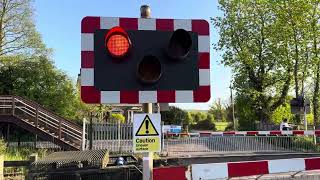 Crediton Station Level Crossing Devon Saturday 20042024 [upl. by Htepsle]