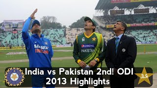 India vs Pakistan 2nd ODI 2013 at Kolkata [upl. by Elke]