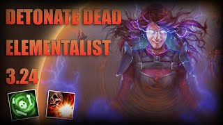 PoE 324  Detonate Dead Elementalist League Start Guide [upl. by Yerdna]