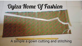 How cut and sew a shape gown very detailed and beginners friendly [upl. by Eednac1]