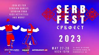 Serb Fest 2023  Crkva Sv Vasilija  27 i 28 Maj  North Carolina  NAJAVA [upl. by Utta461]