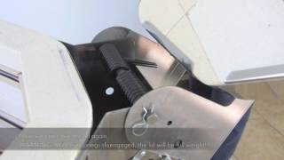 Adjusting a Lid and Hinge on LampL Kiln EasyLift Hinge [upl. by Amandi]