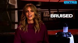 Halle Berry on BREAKING Two Ribs While Filming Bruised [upl. by Anivas]