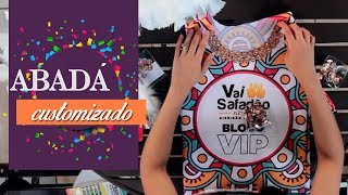 CUSTOMIZE SEU ABADÁ SEM COSTURA  DIY [upl. by Ahsiad]