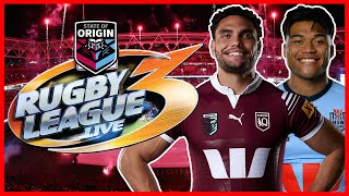 Retro Rugby League Live 3  Can The QLD Maroons Win State of Origin Game 1 2024 [upl. by Kirby485]