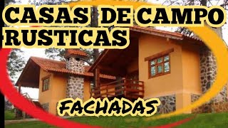 Diseños de fachadas de casas de campo rústicas y modernas [upl. by Leumhs760]