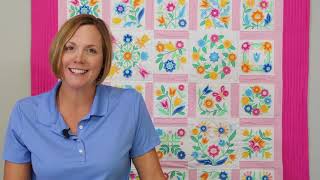 OESD quotBaltimore Bloomsquot Embroidery Applique Quilt [upl. by Milly]