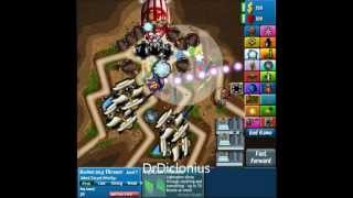 Bloons TD 4 Hard Perfect No Lives Lost Anthill Track 9 BTD4 TD4 [upl. by Aihsinyt]