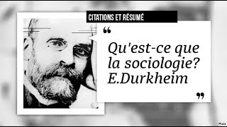 Quest ce que la sociologie [upl. by Nallac85]