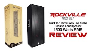 Rockville  RSG152 Dual 15quot PA Speakers Review [upl. by Moorefield]