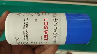 LOSWET POWDER  Miconazole Nitrate amp Chlorhexidine Hydrochloride Powder Uses  LOSWET POWDER Uses [upl. by Tucky375]