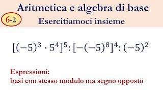 062 Espressioni con numeri relativi con potenze [upl. by Iadam]