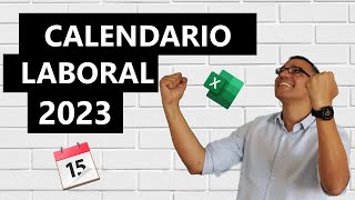 Calendario laboral 2023 en Excel [upl. by Bock]