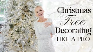 Christmas Tree Decorating Like a Pro  Dreamy White Christmas [upl. by Geminian]