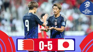 Bahrain  Japan  Highlights  AsianQualifiers  Road To 26 [upl. by Nerol522]