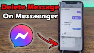 How to Delete Message on Facebook Messenger on iPhone  Full Guide [upl. by Aikemit24]