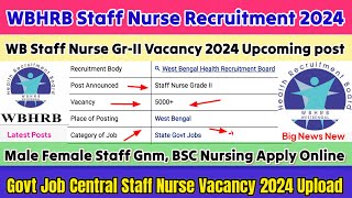 WBHRB Staff Nurse Vacancy 2024Staff Nurse Vacancy 2024WBHRB Staff Nurse RecruitmentNursingVacancy [upl. by Jeffcott133]