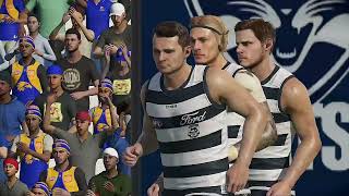 AFL 2024 Premiership Round 24 Geelong Cats VS West Coast Eagles [upl. by Birmingham974]