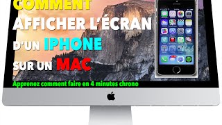 TUTORIEL comment afficher et enregistrer lécran dun Iphone sur un Mac [upl. by Notgnirrab]