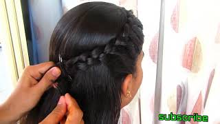 Simple side braid hairstyle [upl. by Schurman815]