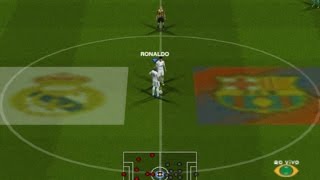 PES 2017 PS2 Real Madrid 200008 vs Barcelona FC  Master League Division 2 [upl. by Tshombe315]