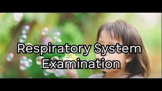 Paediatrics Short Case  Respiratory System Examination  Clinical Exam Revision [upl. by Chery]